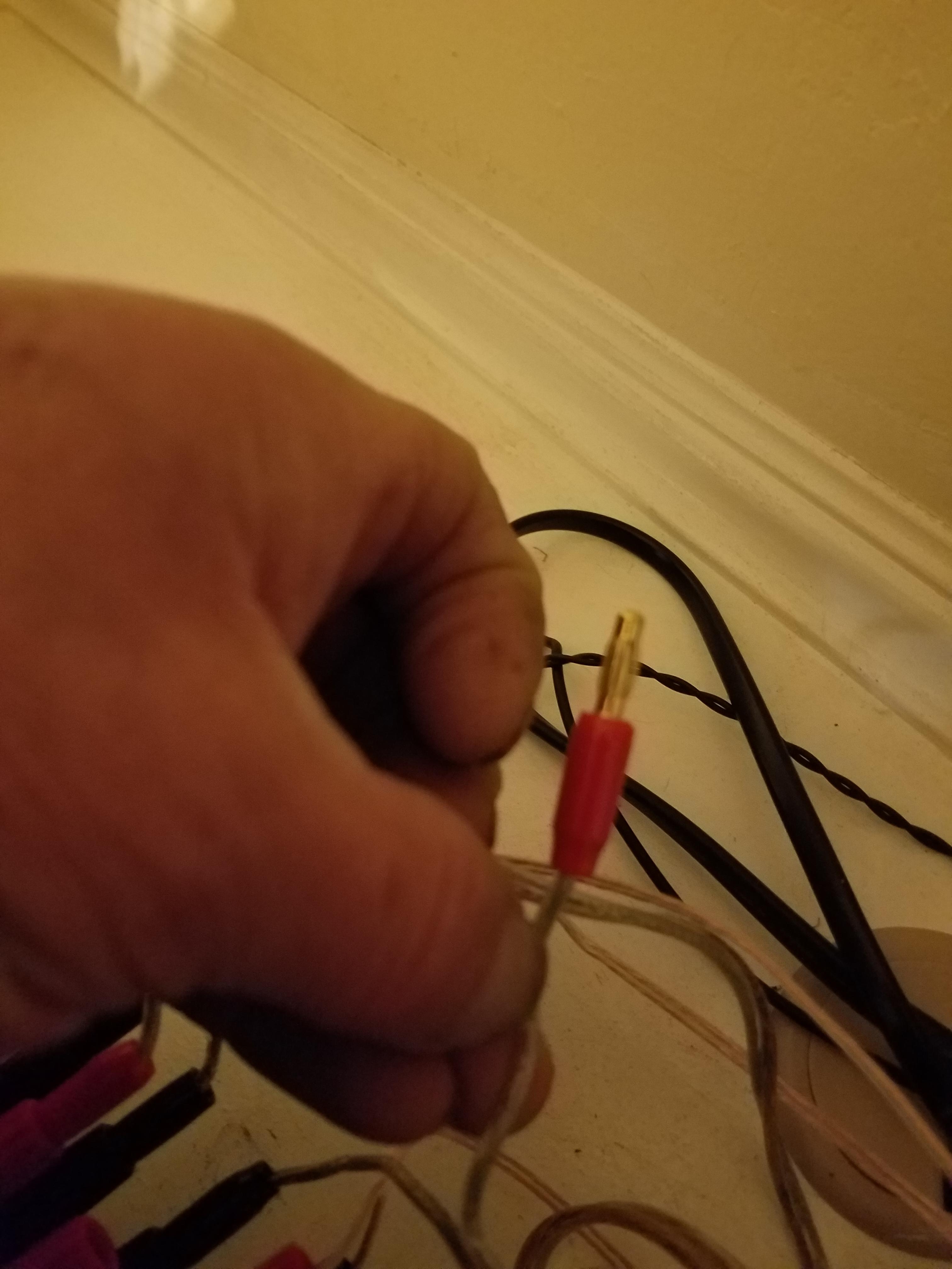 insignia speaker wire banana plugs